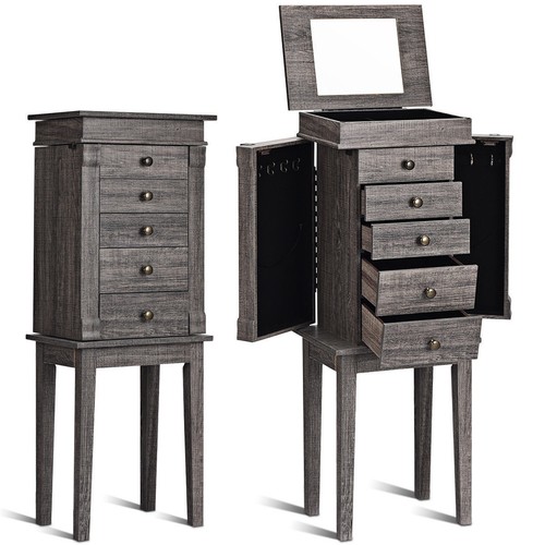 Standing jewelry cabinet - jewelry,