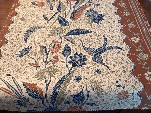Vintage cotton curtain fabric - vintage,