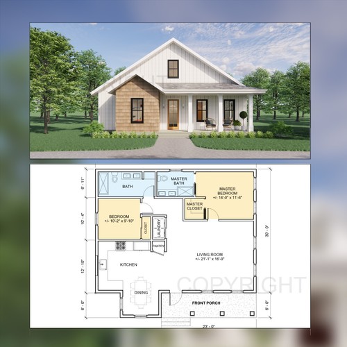 Modern cottage construction - modern,