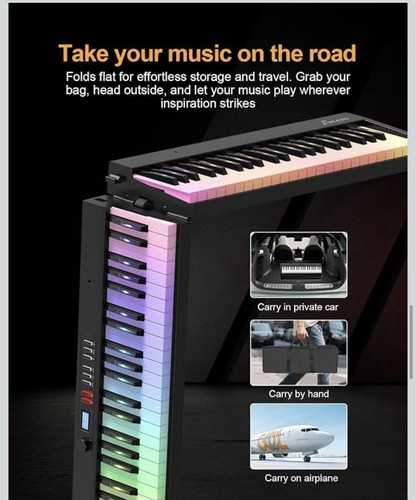 Plug foldable digital piano - plug,