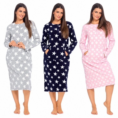 Ladies fleece nightdress - fleece,