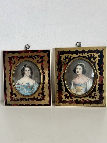 Antique pair portrait - antique,