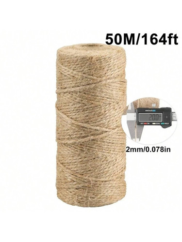 Natural brown jute - brown, twine