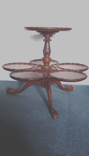 Antique wooden lazy susan on - antique,,