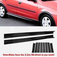 For Vauxhall Corsa 86.6'' Glossy Side Skirts Extension Rocker Panels Splitter UK