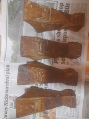Vintage art deco rusty - art, cast