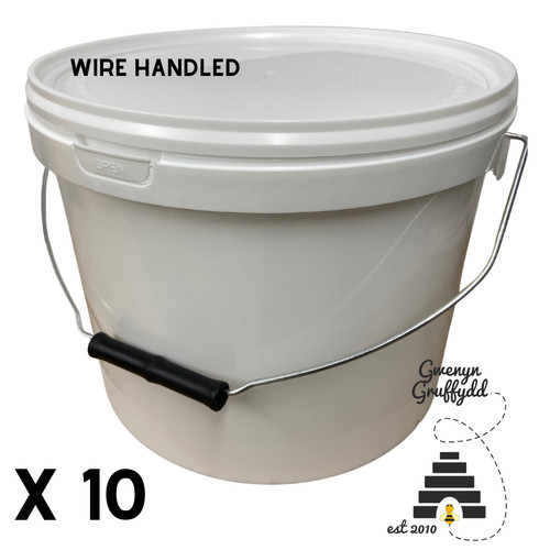 10x 10l food grade plastic - 10x,