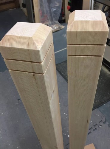 Handmade pair redwood - pair,