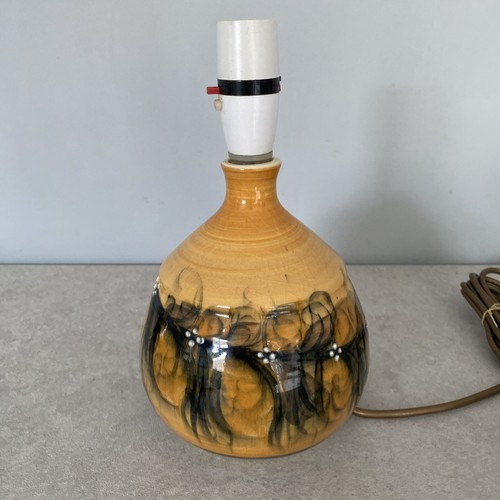 Alvingham pottery lamp base - pottery,