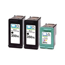 3 Ink Cartridge Fit For HP C5250 C5270 C5275 C5280 C5283 350XL 351XL