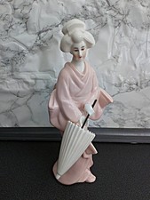 Vintage Pink White  Porcelain