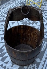 Vintage Wooden Planter Water