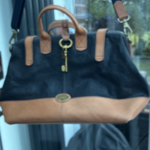 Fossil vintage leather duffle - leather,