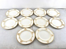 Vintage Royal Worcester Doncaster Pattern Side Plates Set of 10 Bone China 7in