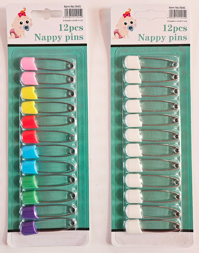 Baby nappy diaper pins white - diaper,
