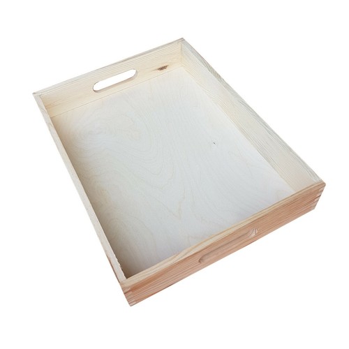 Large wooden serving tray 40cm - serving,