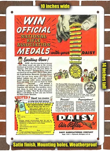 Metal sign 1951 win nra - 1951,