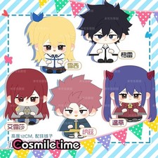 Fairy Tail Lucy Natsu 12cm Plush Doll Keychain Pendant Toy Anime Cosplay Gift YZ