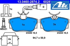 REAR BRAKE PADS SET