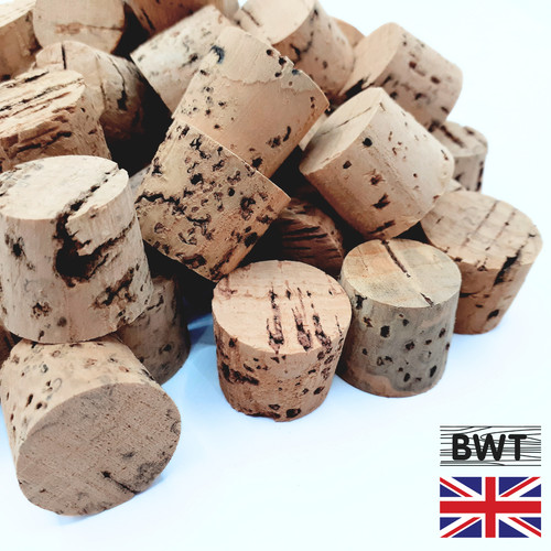 Taper clip keystone - taper, cork
