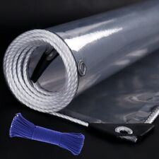 Tarpaulin Transparent Clear Tarpaulin with Eyelets Waterproof Window Tarpaulin