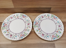 2 x Royal Worcester KASHMIR Ribbed 10.5" Dinner Plates