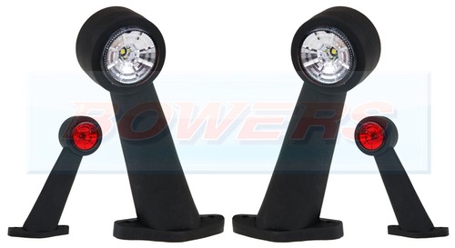 Red white led - white, side
