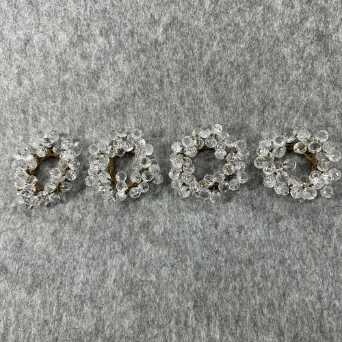 Crystal beaded napkin rings - beaded,