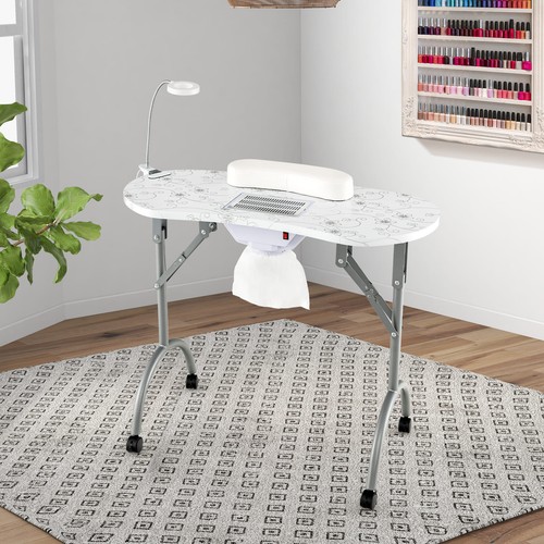Folding manicure nail table - folding,