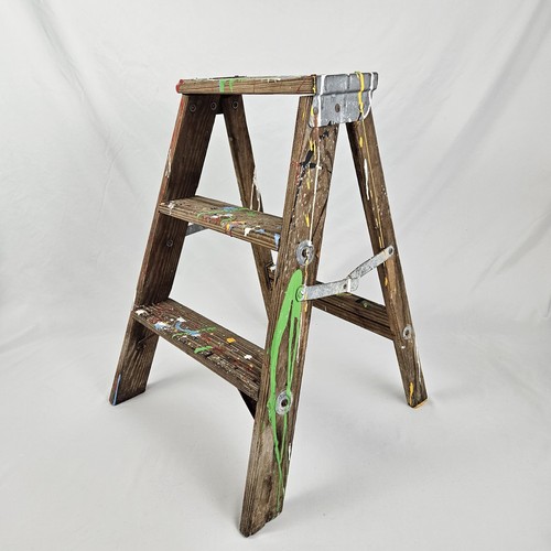Vintage wooden step - vintage,