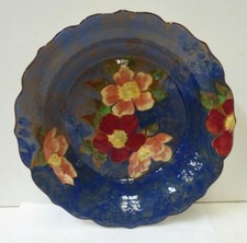 ROYAL DOULTON POTTERY ANEMONES FLOWERS D6229 MASTER BOWL FLORAL ART DECO 8206A