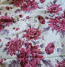 Laura Ashley Fabric Cranberry Milner Linen Blend 2007 