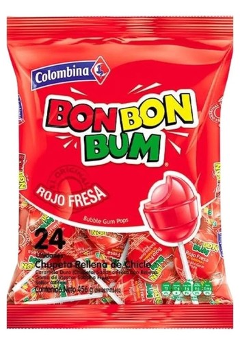 Bon bum rojo - bon, fresa