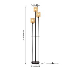 Dimmable 3-Head Floor Lamp