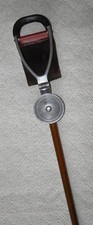 Vintage 1940s Brigg London 'The Perfect' Shooting Stick Fold Out Leather Seat