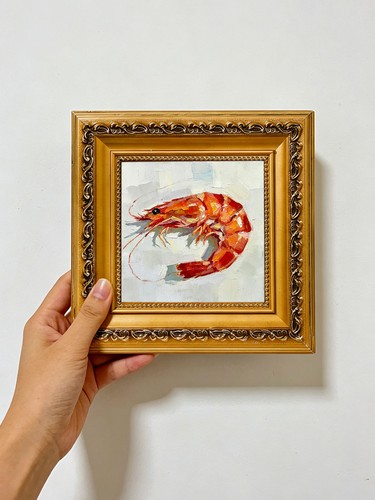 Vintage red shrimp kitchen - red,
