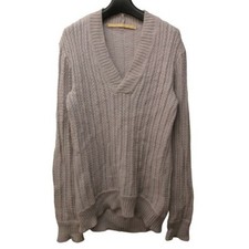 Carol Christian Poell 100% wool cable knit sweater V-neck long sleeve