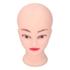 PVC Bald Mannequin Head With