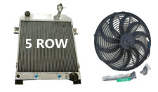 5 Row Aluminum Radiator +Fan