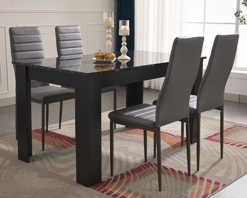 Dining table and chairs 6 - dining,