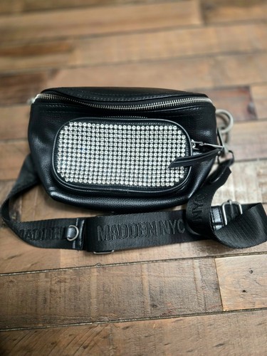 Madden nyc black crystal - black, fanny