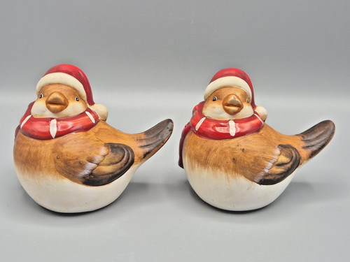 Pair ceramic christmas - ceramic,