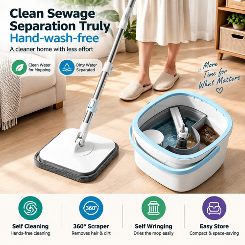 Spin mop bucket - bucket, self