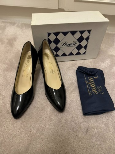 Rayne black patent court - , shoes