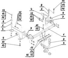 Swan Neck Tow Bar For