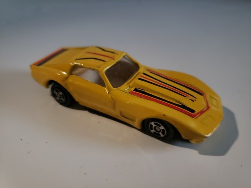 Vintage yellow red - yellow, corvette
