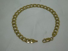 9ct Gold Flat Faceted Curb