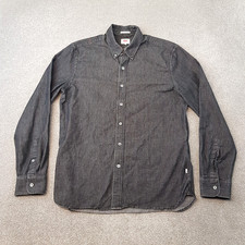 Levis Mens Shirt Medium Grey