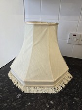Vintage Cream Fabric Lampshade