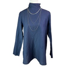 COS Dark Blue Denim High Neck